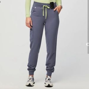 Figs Zamora Joggers High Waisted Scrub Pants in Space Navy XSP